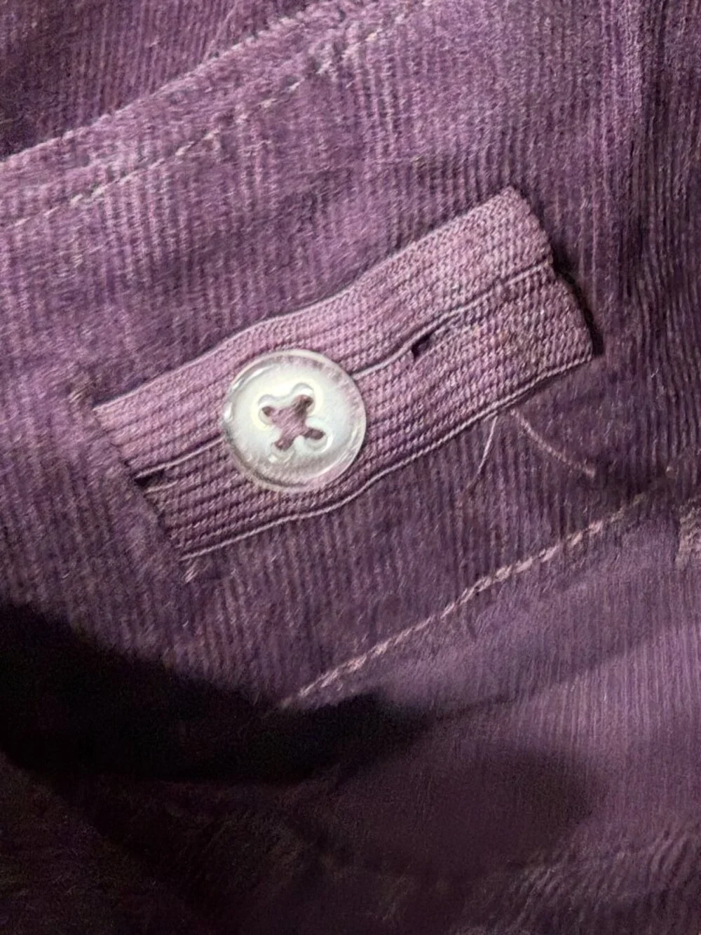 NWT Girls Pintuck Corduroy Flare Pants Purple Size 12